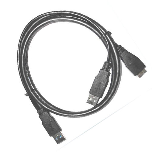 USB3.0移动硬盘数据线电脑连接线USB3.0 AM转MicroB+USB2.0供电线