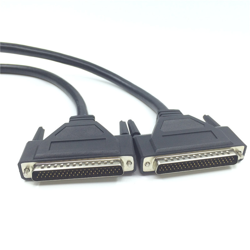 全铜DB62公对公连接线两排DB62针转针信号线传输线62芯数据线1米