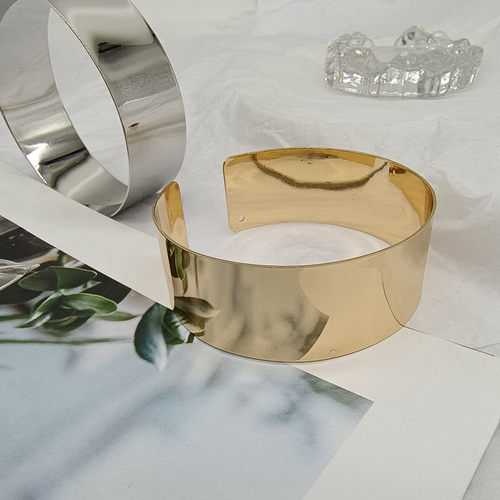 欧美女金属光面臂环个性