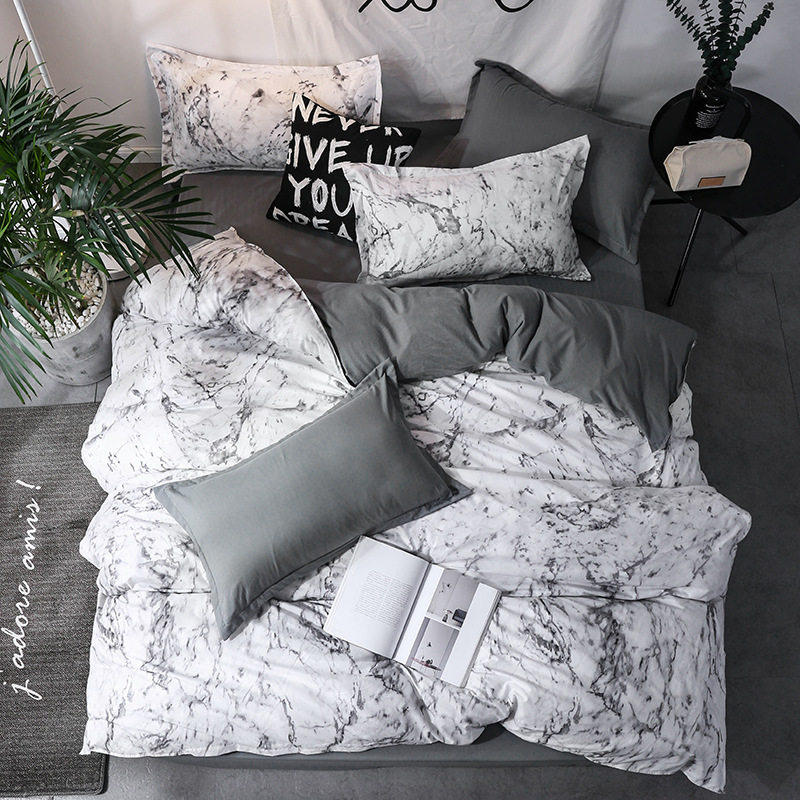 Bed Linings Concise Style Bedding Set Quilt Cover Pillowcase
