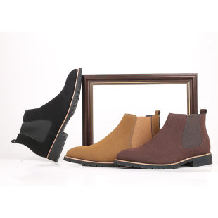 Men's round head Martin Chelsea boots leisure boots 大码男靴