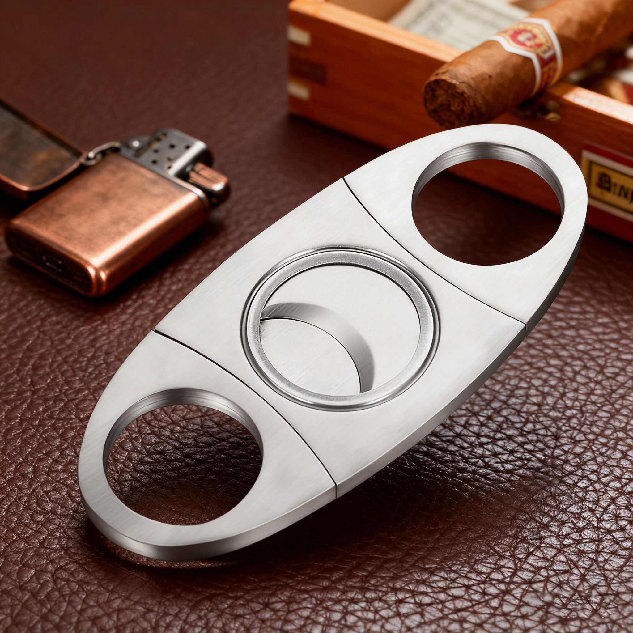 雪茄剪雪茄刀雪茄剪钳剪雪茄工具平口V型口锋利不锈钢古巴三件套