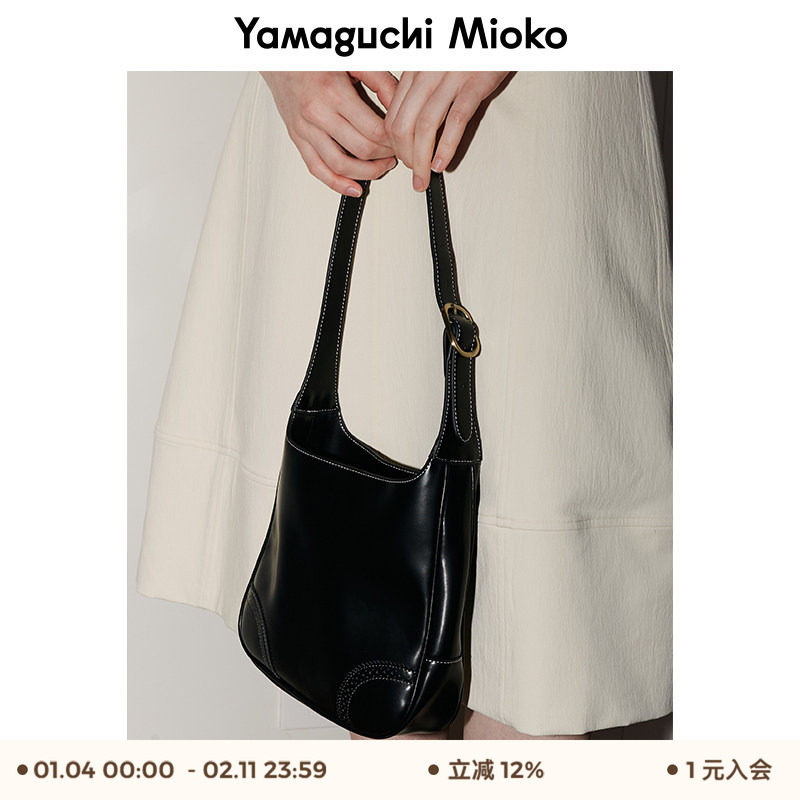 山口美袋 浪漫蕾丝镂空花边！激光切割真皮铜扣复古单肩腋下包,箱包皮具/热销女包/男包,腋下包,淘宝优惠券,粉丝福利购,淘宝优惠卷