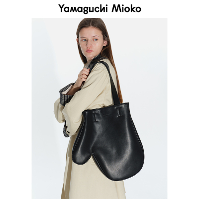 山口美袋 真皮再现！麂皮手套托特包女斜挎大容量