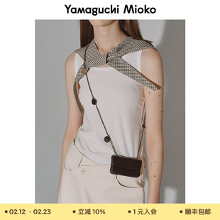 山口美袋 The Courier 意大利进口牛皮皮带扣原创通勤斜挎小方包