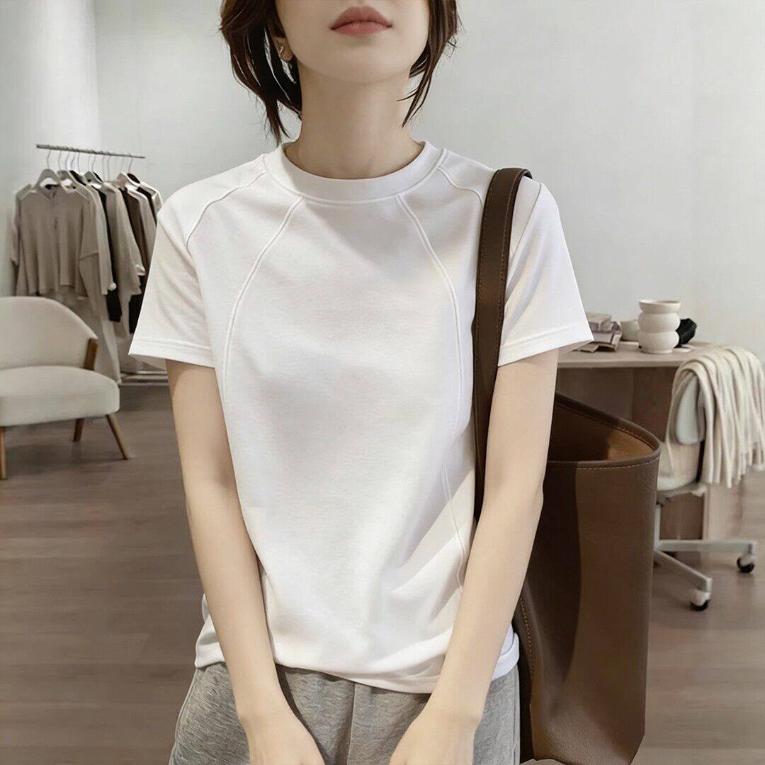白色短袖T恤女夏季新款正