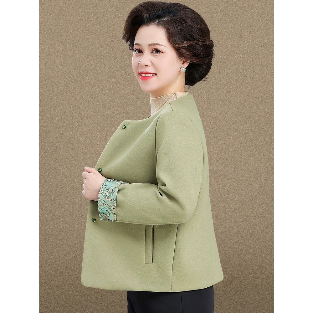 恒源祥新中式妈妈秋装毛呢外套2024新款中老年女春秋气质国风呢子,女装/女士精品,中老年女装,淘宝优惠券,粉丝福利购,淘宝优惠卷