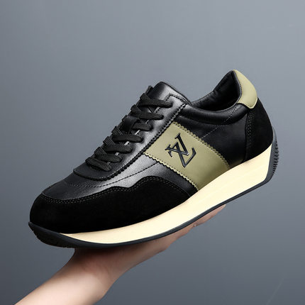 康奈官方正品真皮板鞋男款潮流百搭鞋子欧洲站男鞋透气牛皮男士轻