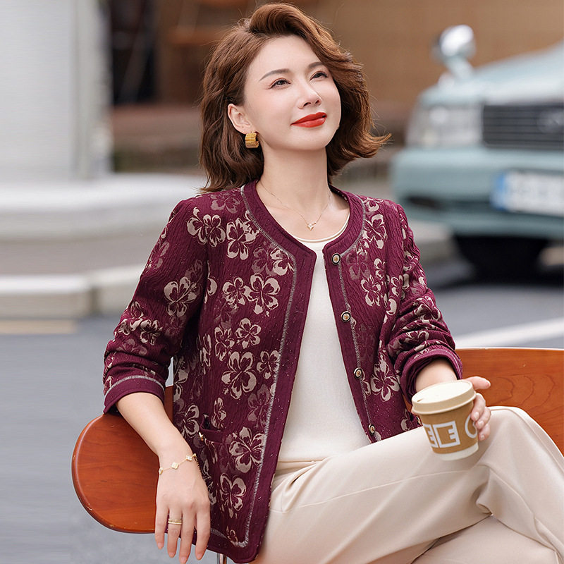 恒源祥50多岁妈妈洋气外套春秋装2025新款中老年女秋季短款休闲夹,女装/女士精品,中老年女装,淘宝优惠券,粉丝福利购,淘宝优惠卷