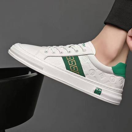 康奈官方正品男鞋子夏季透气时尚潮流高档轻奢小白鞋真皮百搭厚底