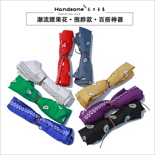 啦芙莱童装儿童嘻哈腰果花丝巾 方巾春季 发带街舞时尚围脖5151潮