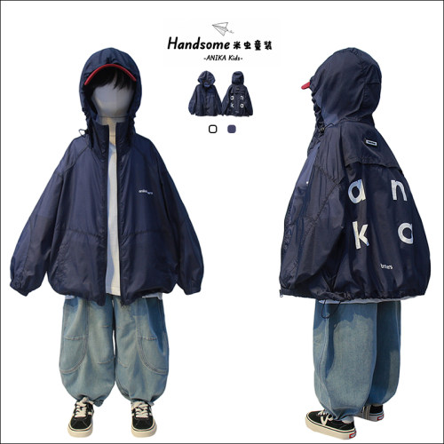 ANIKA男童轻薄连帽防晒外套