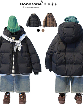 啦芙莱童装儿童90白鸭绒厚洋气羽绒服24冬季女童连帽保暖外套6891