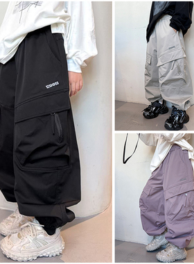 大E小e童装儿童工装裤休闲裤25秋季新品男童大童束脚长裤潮66102