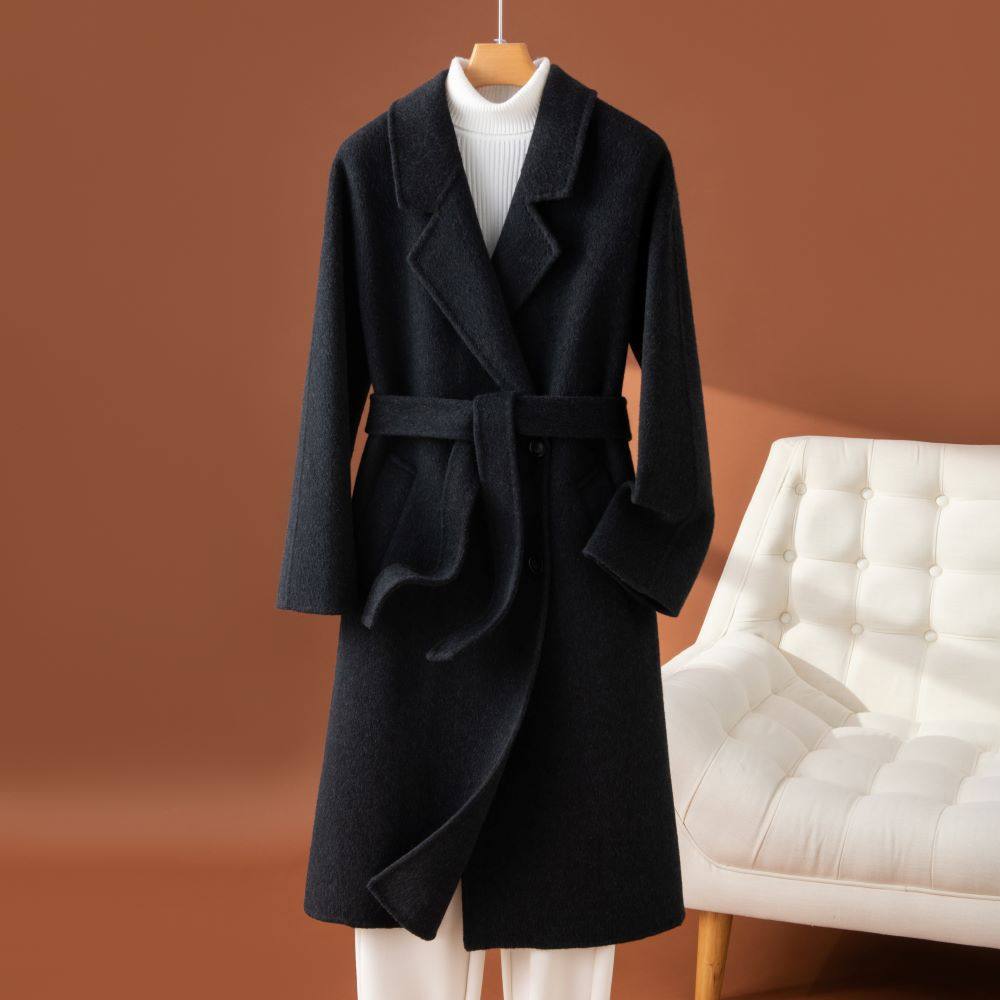 香港潮牌2025秋冬新经典双排扣毛呢外套长款羊毛高档西装领双面羊,女装/女士精品,毛呢外套,淘宝优惠券,粉丝福利购,淘宝优惠卷