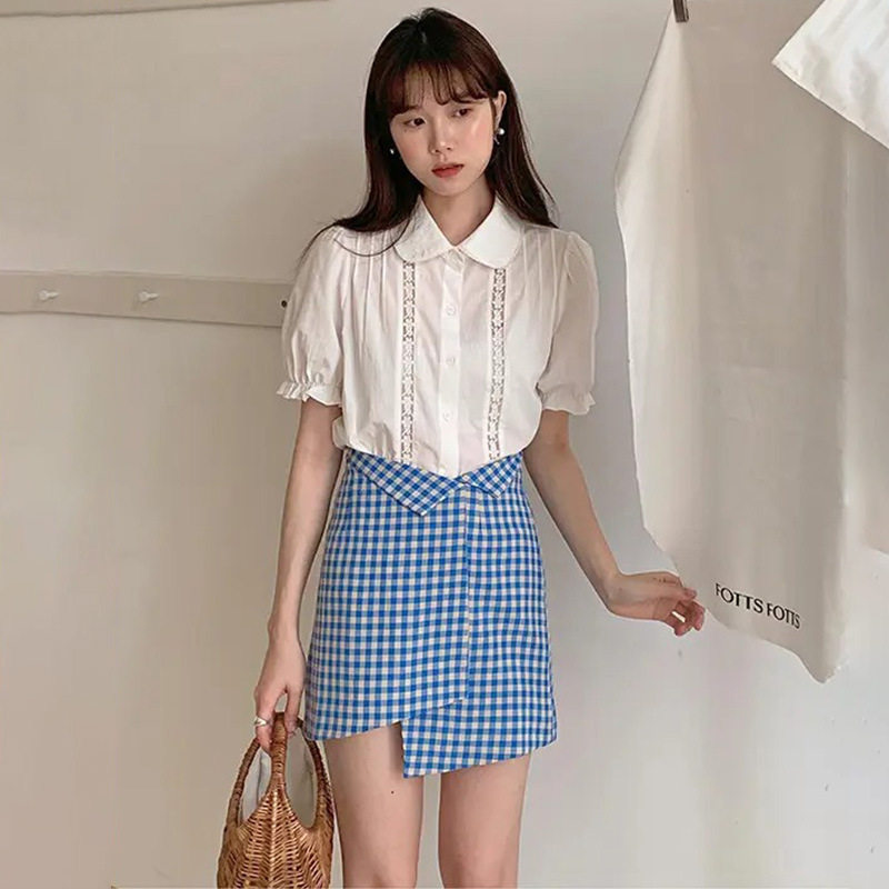 香港潮牌官网 法式复古蕾丝娃娃领衬衫女2025年夏季新款短袖减龄,孕妇装/孕产妇用品/营养,衬衫/雪纺衫,淘宝优惠券,粉丝福利购,淘宝优惠卷