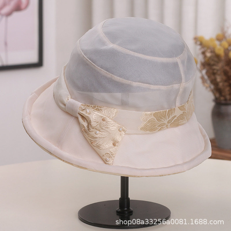 香港潮牌时尚蕾丝渔夫帽女士夏季防晒太阳盆帽中老年人妈妈奶奶沙,服饰配件/皮带/帽子/围巾,帽子,淘宝优惠券,粉丝福利购,淘宝优惠卷