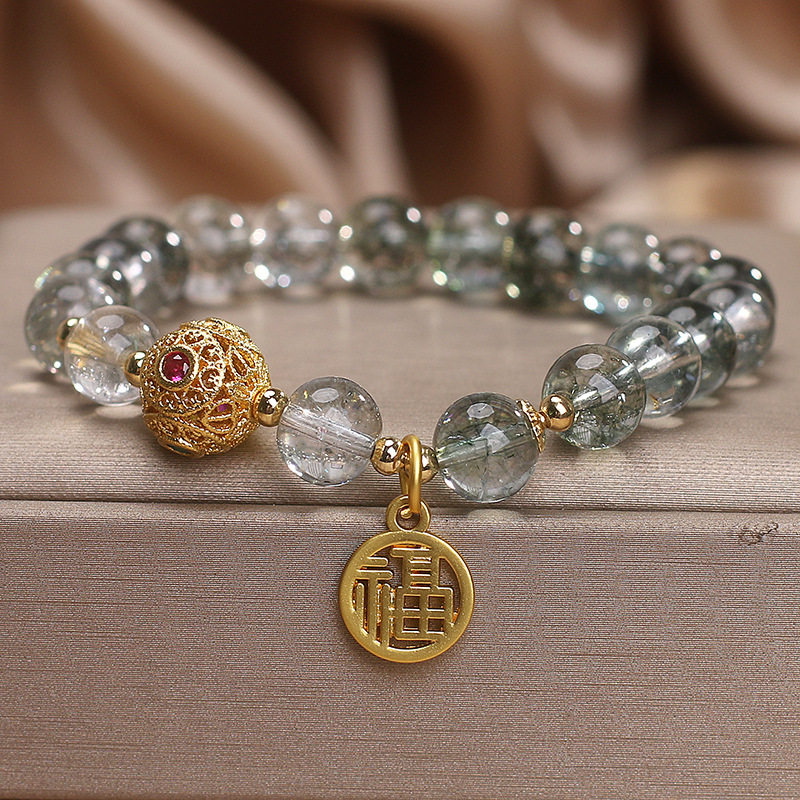 香港潮牌新款绿幽灵水晶手链女款轻奢小众精致玲珑球福牌吊坠招财,饰品/流行首饰/时尚饰品新,手饰/手串,淘宝优惠券,粉丝福利购,淘宝优惠卷