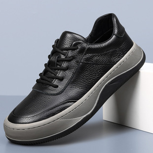 康奈官方正品头层牛皮秋季新款男士休闲鞋真皮透气芒果鞋男款百搭