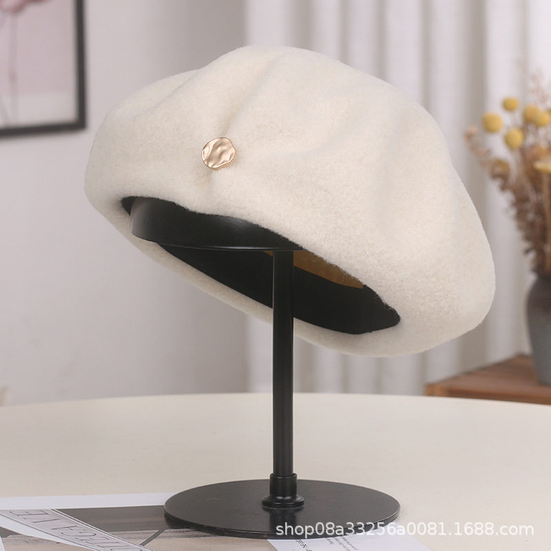 香港潮牌2024新款羊毛呢贝雷帽女日系秋冬时尚画家帽子英伦复古时,服饰配件/皮带/帽子/围巾,帽子,淘宝优惠券,粉丝福利购,淘宝优惠卷