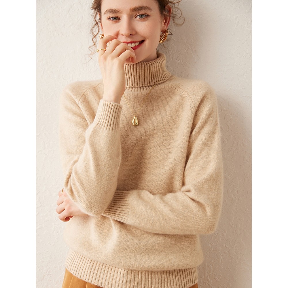 香港潮牌高翻领山羊绒衫女套头宽松毛衣插肩长袖保暖显瘦内搭加厚,女装/女士精品,羊绒衫,淘宝优惠券,粉丝福利购,淘宝优惠卷