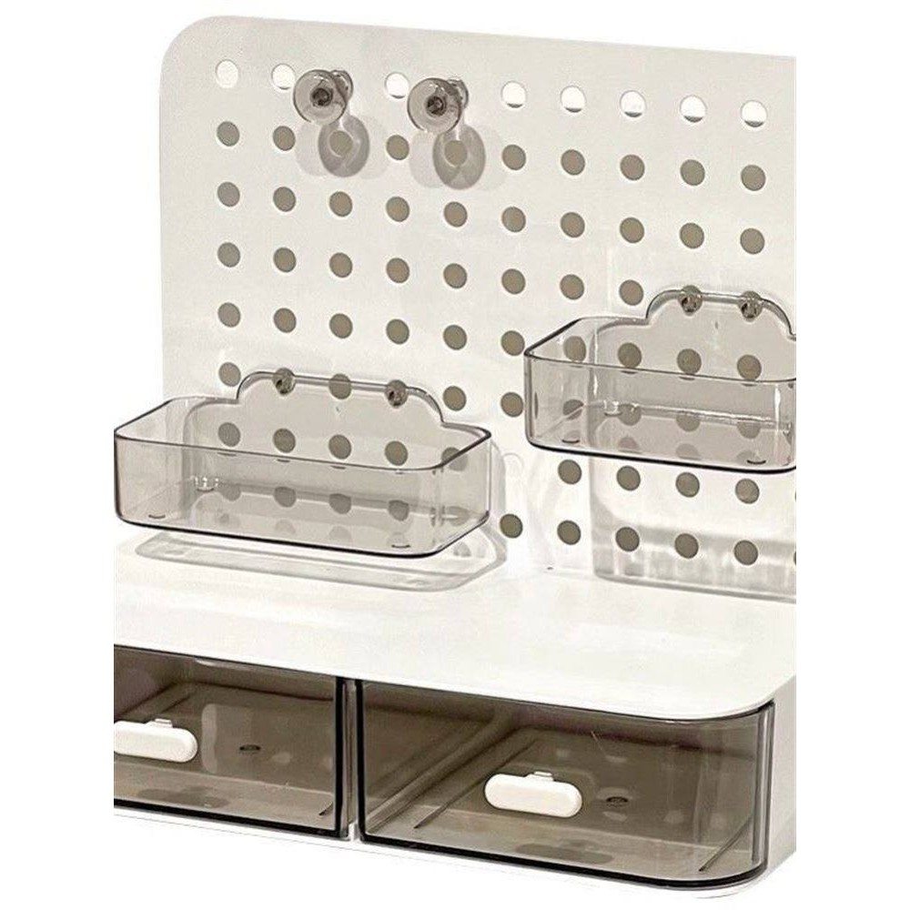 吃谷人桌面收纳盒谷子小痛柜吧唧展示支架桌面抽屉小卡收纳展示盒