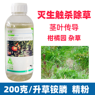 安潇精草胺磷 精草铵膦铵盐 草安磷杀草剂 柑橘园除草药 杂草强力