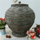 美式 花桶花器落地仿古做旧纯手工编织萝展示编织萝A70 家居软装