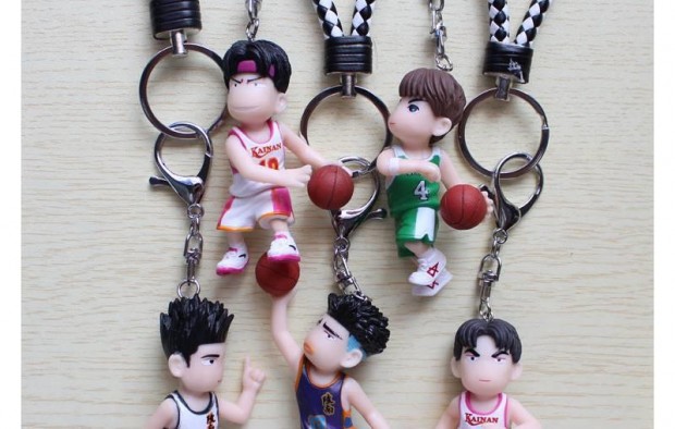 Slam dunk master sáng tạo móc khóa túi bóng rổ xe tay để làm Rukawa maple túi mặt dây chuyền đồ trang trí hoa anh đào đường hoa - Capsule Đồ chơi / Búp bê / BJD / Đồ chơi binh sĩ bup be