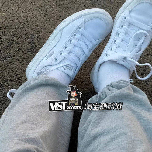 Puma/彪马低帮系带白银帆布板鞋