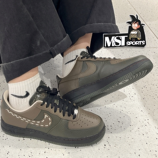 320 IQ1122 Nike耐克AIR FORCE新年马年棕绿男子低帮运动休闲板鞋