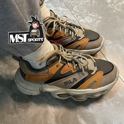 FILA斐乐ET外星人褐色复古老爹鞋