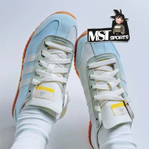 Adidas阿迪达斯蓝白橙德训休闲鞋