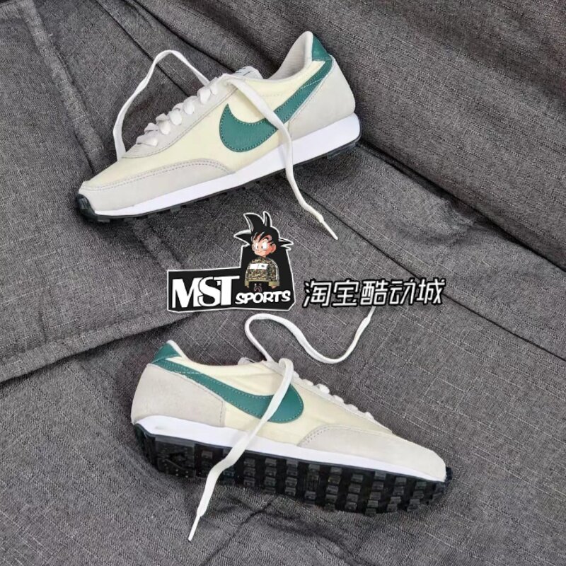 Nike耐克DBREAK白绿华夫女子低帮透气复古休闲运动跑鞋CK2351-112