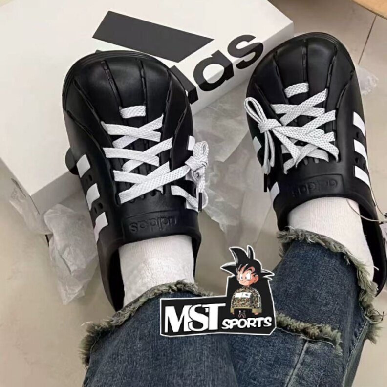 Adidas三叶草男女包头凉鞋拖鞋