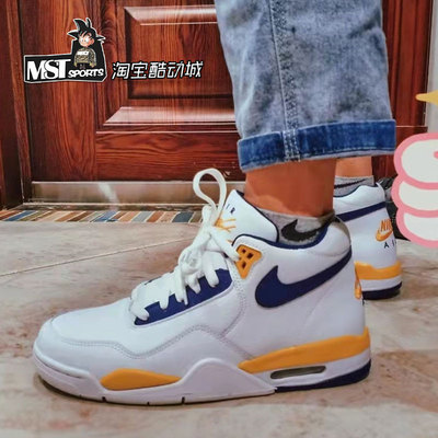 Nike耐克湖人配色男子中帮篮球鞋