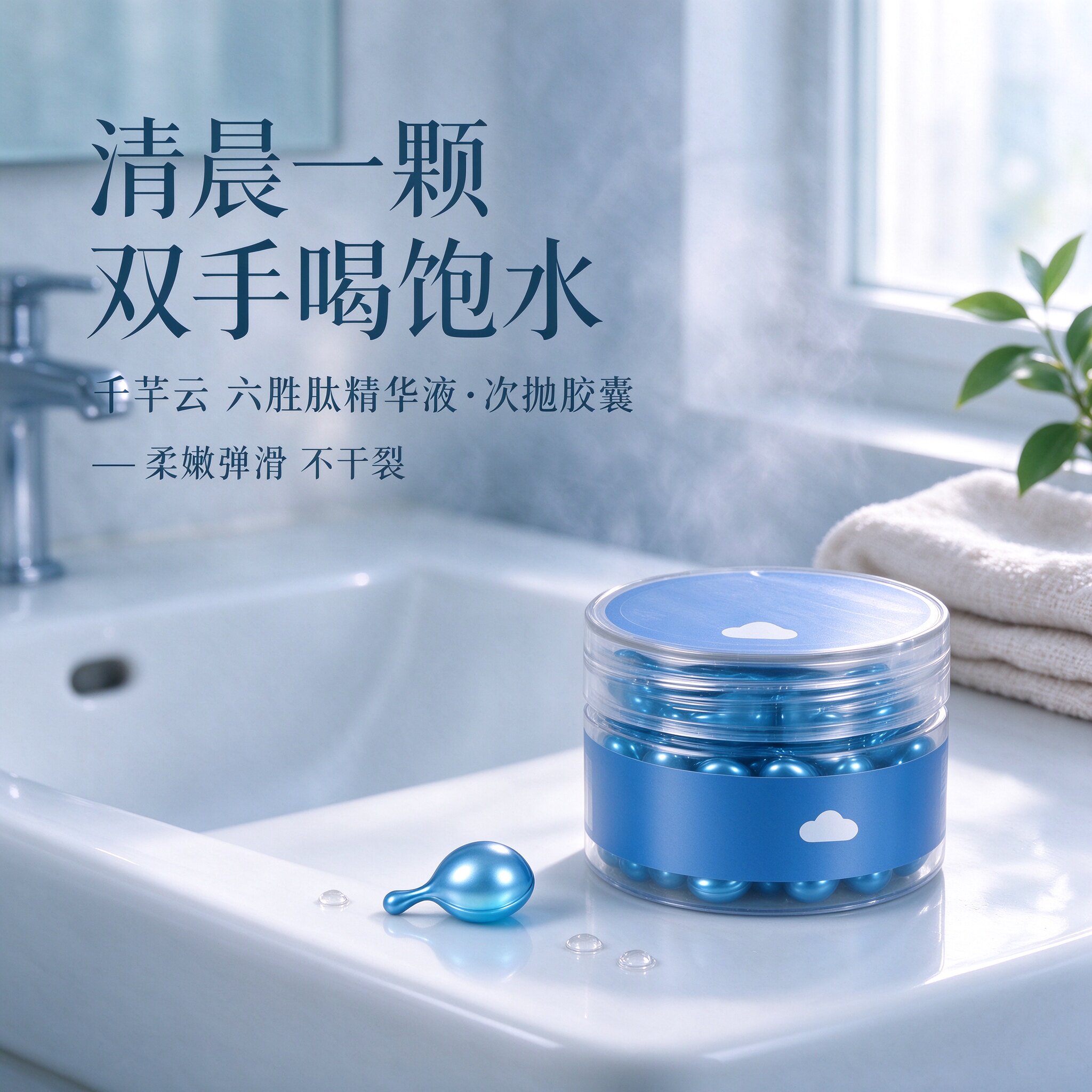 千芊云六胜肽护手霜胶囊抗皱淡化手纹防干裂倒刺秋冬保湿