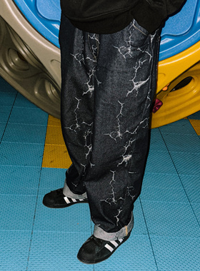 Kizzles Lightning Denim Cruiser Pant 闪电提花牛仔裤