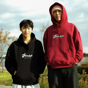 滑板休闲帽衫 Kizzles 毛巾绣连帽宽松复古卫衣 Hoodie Logo