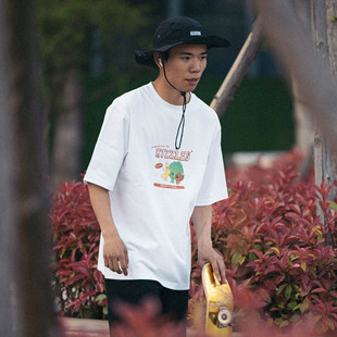 Fruit 美式 Vegs 水果蔬菜滑板短袖 复古插画Tee恤 Tee Kizzles