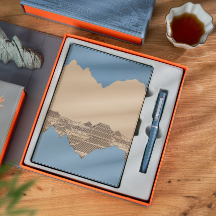 国潮故宫文创笔记本礼盒套装定制可印logo中国风记事本A5高档商务工作会议记录本学生奖品公司礼品纪念品定做