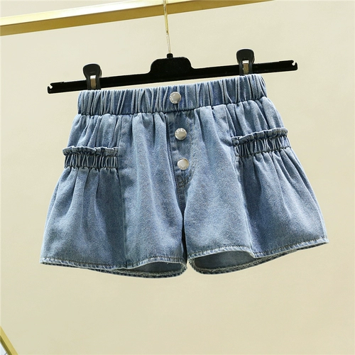 Джинсовая юбка, шорты, штаны, детская тонкая летняя одежда, коллекция 2023, в западном стиле, свободный крой, подходит для подростков