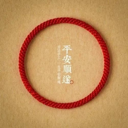 无痕玉米结红绳手链男女款手工编织素绳手绳本命年属马简约小红绳