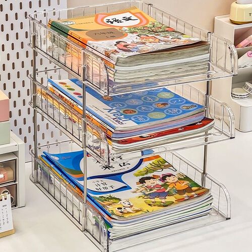 学科分类置物架学生桌面书本收纳