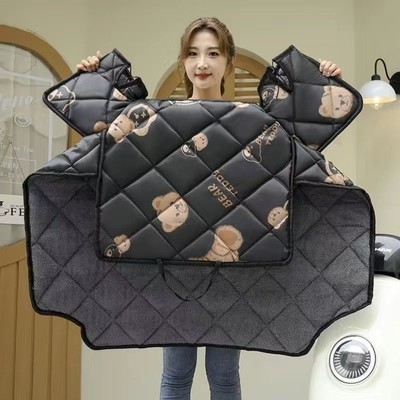 电动车挡风被冬季2025新款加厚防水电瓶车摩托防寒四季通用防风罩