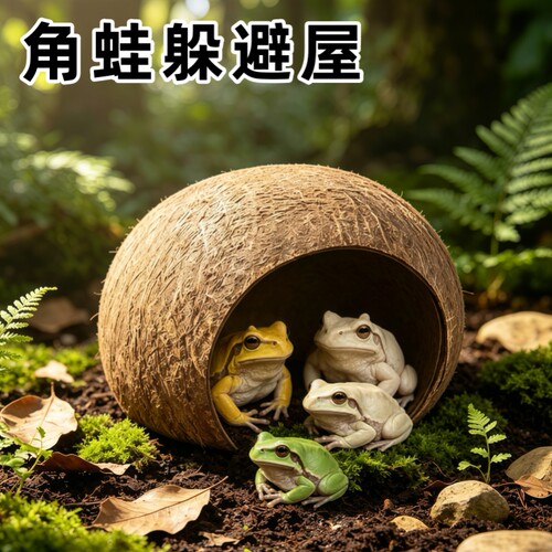 爬宠椰壳造景躲避屋高端