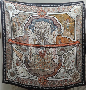 三十而已19姆米真丝意萝绸双面异色丝巾时尚桑蚕丝真丝披肩大方巾