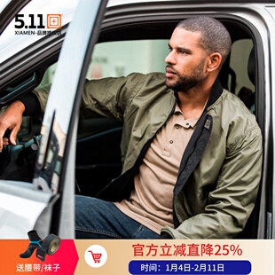 美国5.11 双面飞行员夹克511 MA1军迷防水尼龙男春秋外套 78059