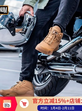 英国Magnum马格南火星低帮休闲鞋男中帮户外轻便作战黑色战术靴子