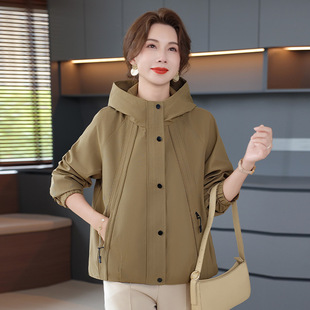 夹克上衣年轻妈妈秋装 短款 洋气时 2025春秋中年女装 恒源祥官方正品